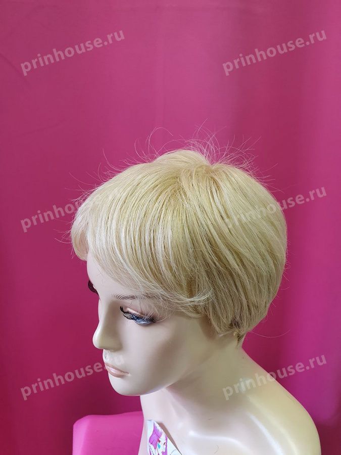 Фото Парик термо короткая стрижка с чёлкой блонд 24bt613 - магазин  "Домик Принцессы"