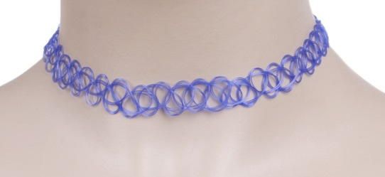 Фото Чокер татуировка цвет фиолетовый - магазин  "Домик Принцессы"