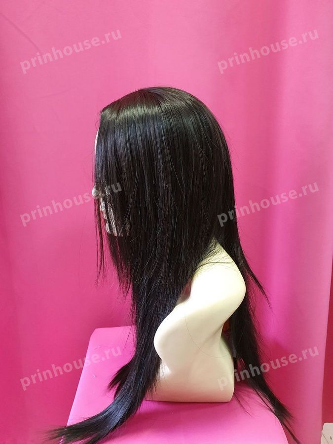 Фото Парик термо длинный без челки цвет темный шоколад 4 - магазин  "Домик Принцессы"