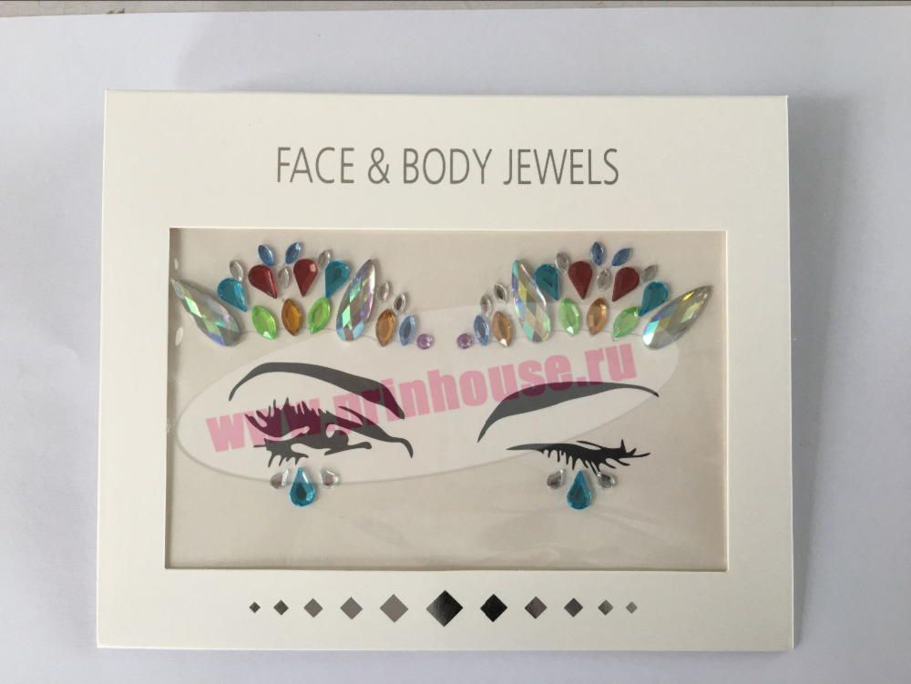 Фото Украшения стразы на лицо и тело FACE&BODY мим - магазин  "Домик Принцессы"