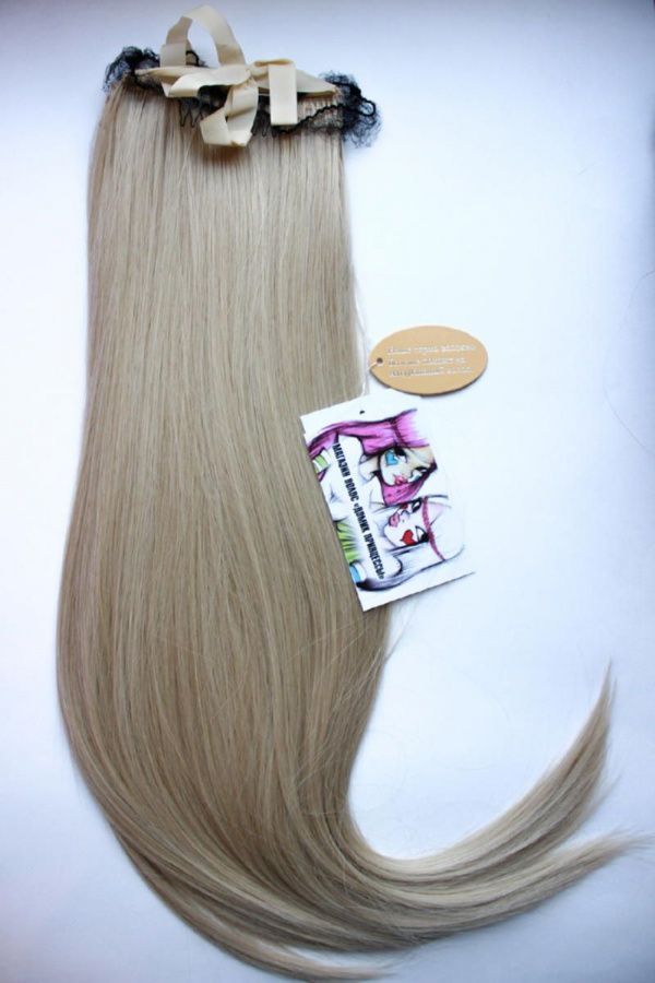 Фото Хвост на ленте термо арт.Stella цвет 27bt613 мелированный блонд - магазин  "Домик Принцессы"