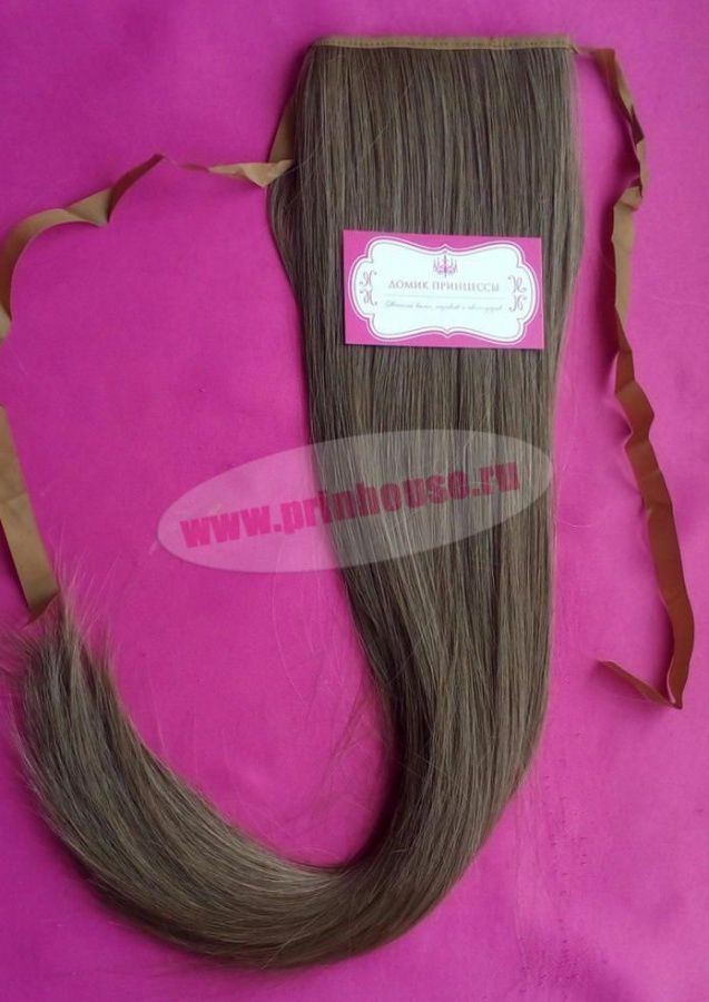 Фото Хвост на ленте термо цвет 14 русый - магазин  "Домик Принцессы"