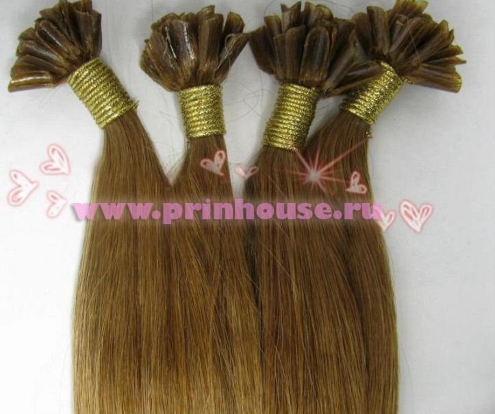 Фото Волосы для наращивания европейские 100 прядей прямые 100 прядей 60см цвет 10 - магазин  "Домик Принцессы"
