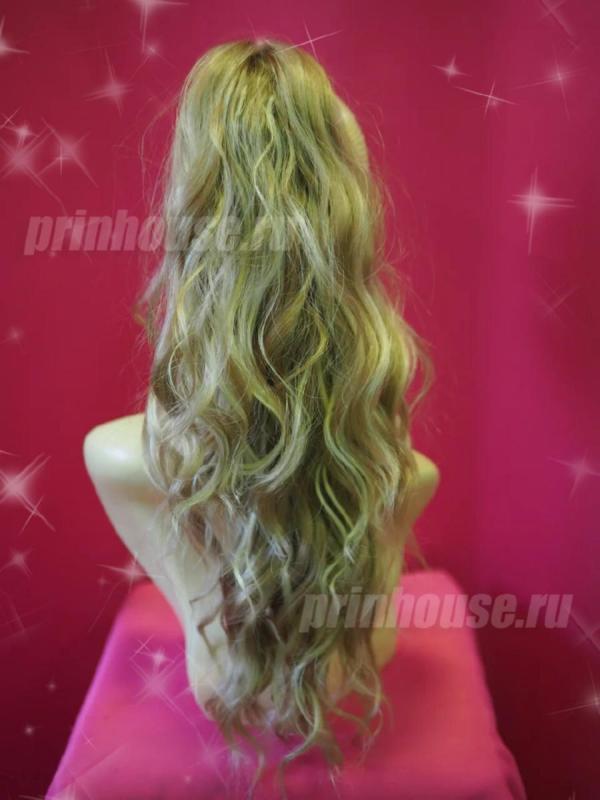 Фото Хвост на крабе из искусственных волос цвет L16/613 - магазин  "Домик Принцессы"