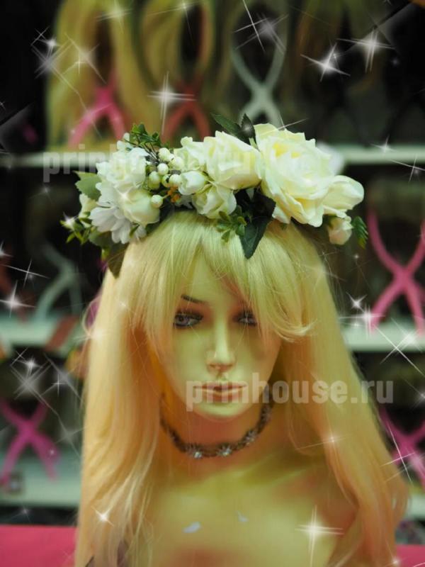 Фото Ободок из белоснежных цветов - магазин  "Домик Принцессы"
