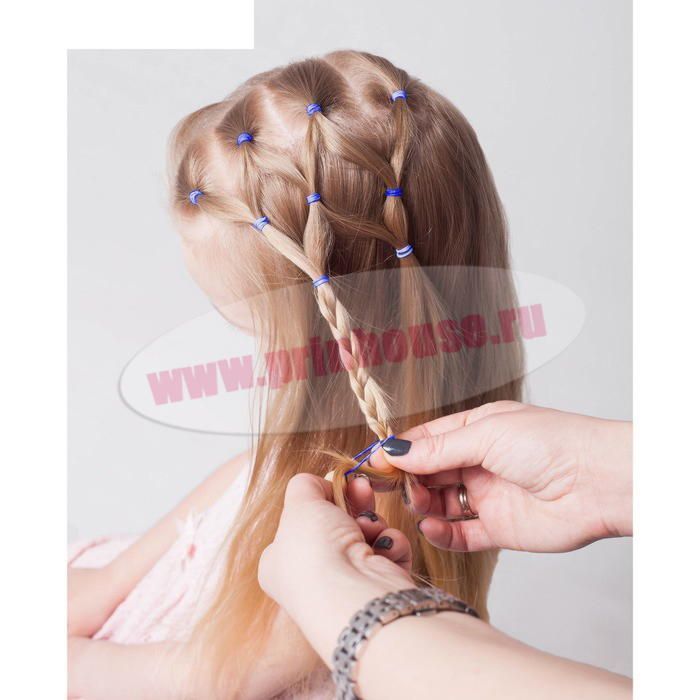 Фото Набор резинок для волос с ароматом винограда цвет синий - магазин  "Домик Принцессы"