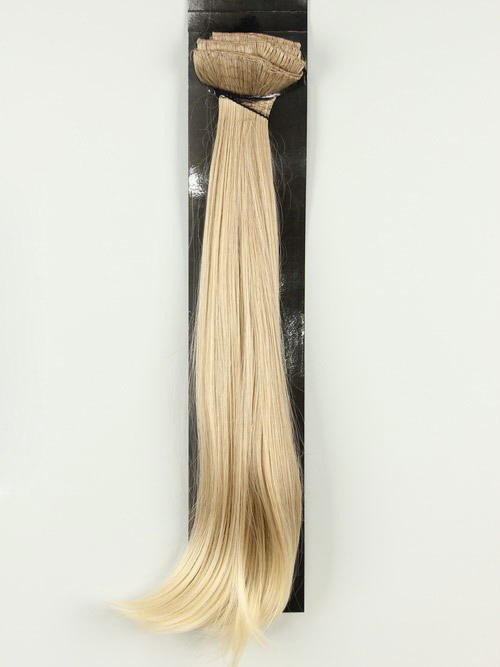 Фото Искусственные волосы на заколках 55см матовые термо 8 лент цвет мелированный №16О/613О - магазин  "Домик Принцессы"