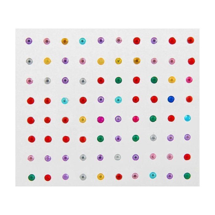 Фото Украшения стразы на лицо и тело цветные - магазин  "Домик Принцессы"