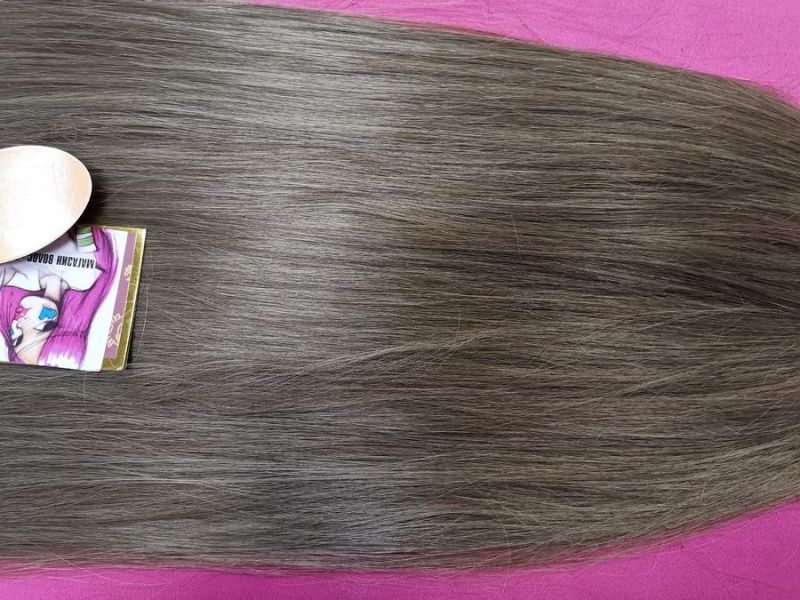 Фото Волосы прямые на леске искусственные цвет 14 светло-русый - магазин  "Домик Принцессы"