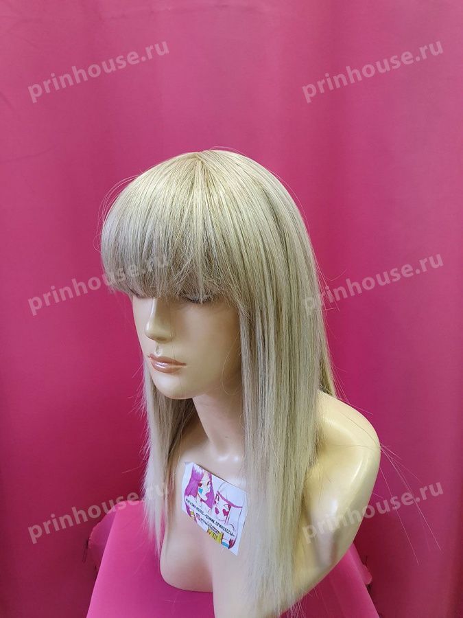 Фото Парик термо средней длины с челкой блонд 15bt613 - магазин  "Домик Принцессы"