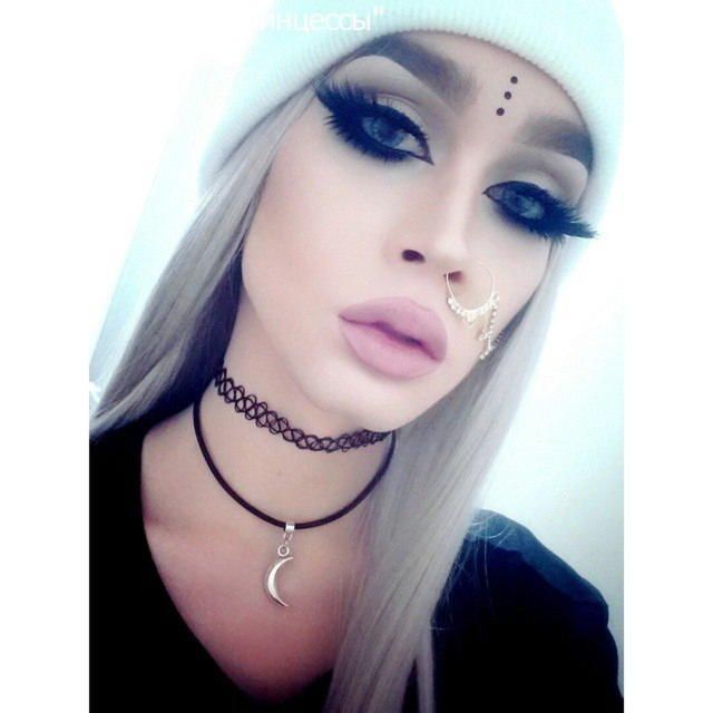 Фото Чокер татуировка цвет черный - магазин  "Домик Принцессы"