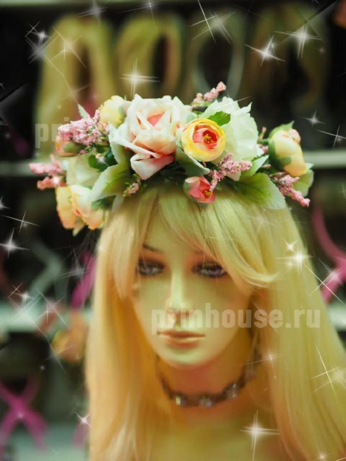 Фото Ободок из красивых роз - магазин  "Домик Принцессы"