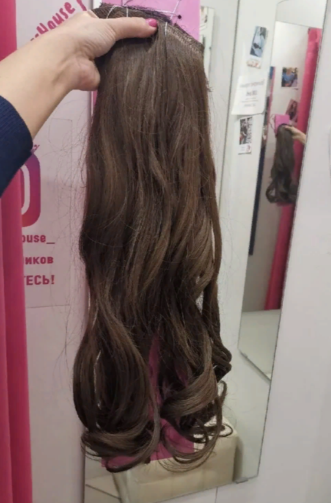 Фото Волосы на заколках матовые биопротеиновые длина 60см 220г цвет 12O теплый русый - магазин  "Домик Принцессы"