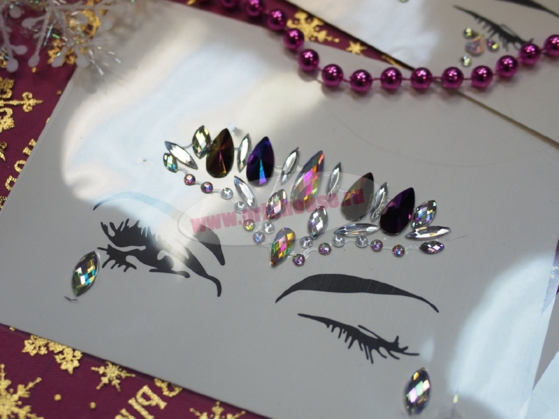 Фото Украшения стразы на лицо и тело капли - магазин  "Домик Принцессы"