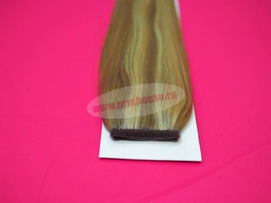 Фото Накладной хвост из натуральных волос на ленте 53cм цвет p16/60A - магазин  "Домик Принцессы"