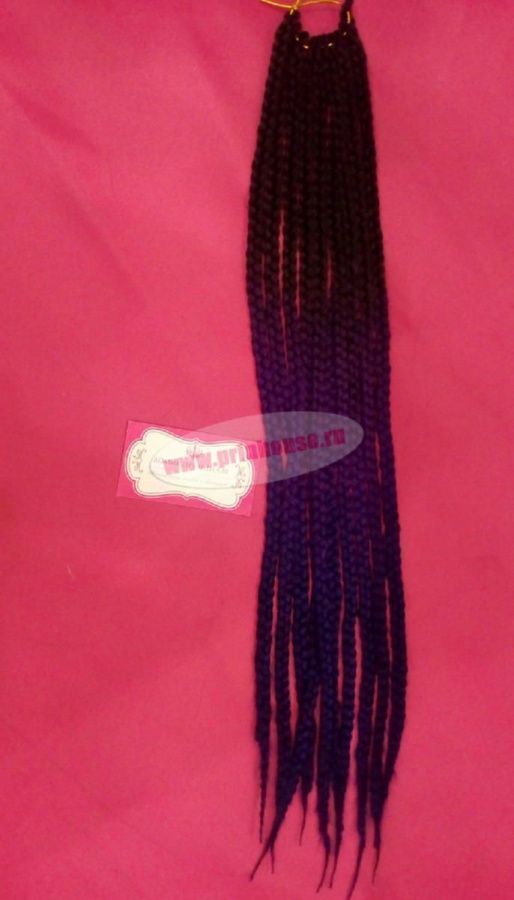 Фото Синегальские косы омбре черный+фиолетовы+синий - магазин  "Домик Принцессы"