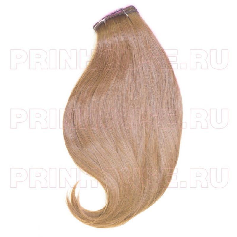 Фото Искусственные волосы на заколках 55см матовые термо 8 лент цвет №ginger brown - магазин  "Домик Принцессы"