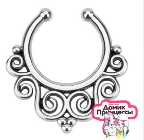 Фото Септум пирсинг-обманка этнический узор - магазин  "Домик Принцессы"