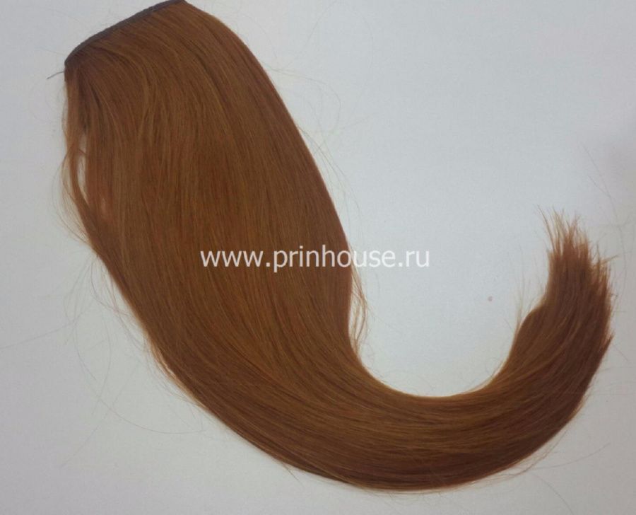 Фото Хвост на ленте термо ярко рыжий цвет 130АО - магазин  "Домик Принцессы"