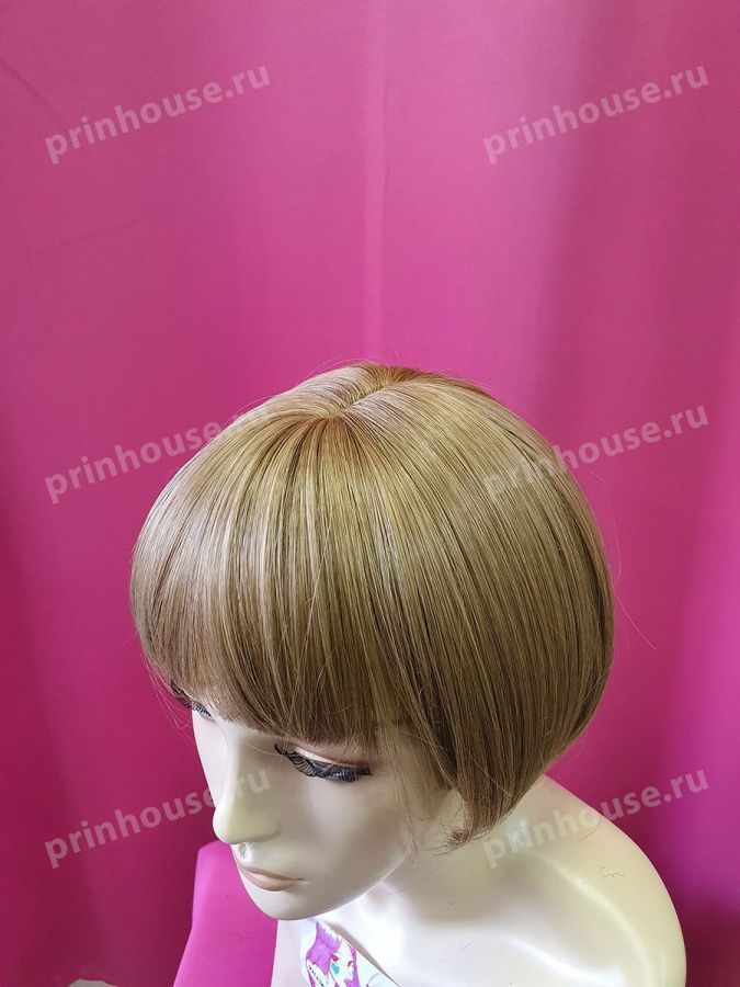 Фото Парик термо короткий с чёлкой медовый блонд 19 - магазин  "Домик Принцессы"