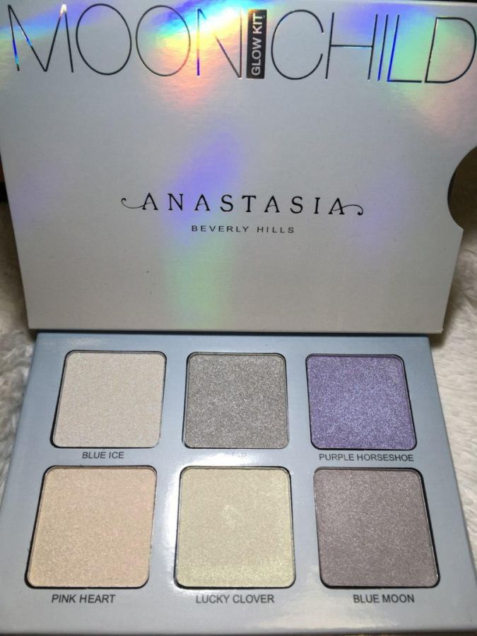 Фото Anastasia Beverly Hills Glow Kit холодные оттенки в серебряной упаковке ЛУННОЕ СИЯНИЕ - магазин  "Домик Принцессы"