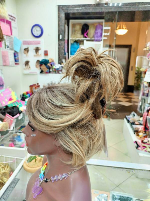 Фото Хвост фонтан на крабе цвет 14.0 славянский русый - магазин  "Домик Принцессы"