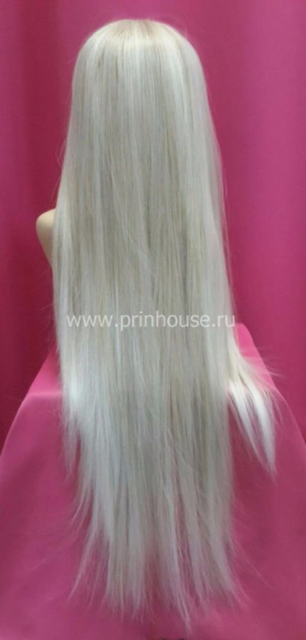 Фото Парик супер длинный 70см термо цвет блонд со светлыми кончиками - магазин  "Домик Принцессы"