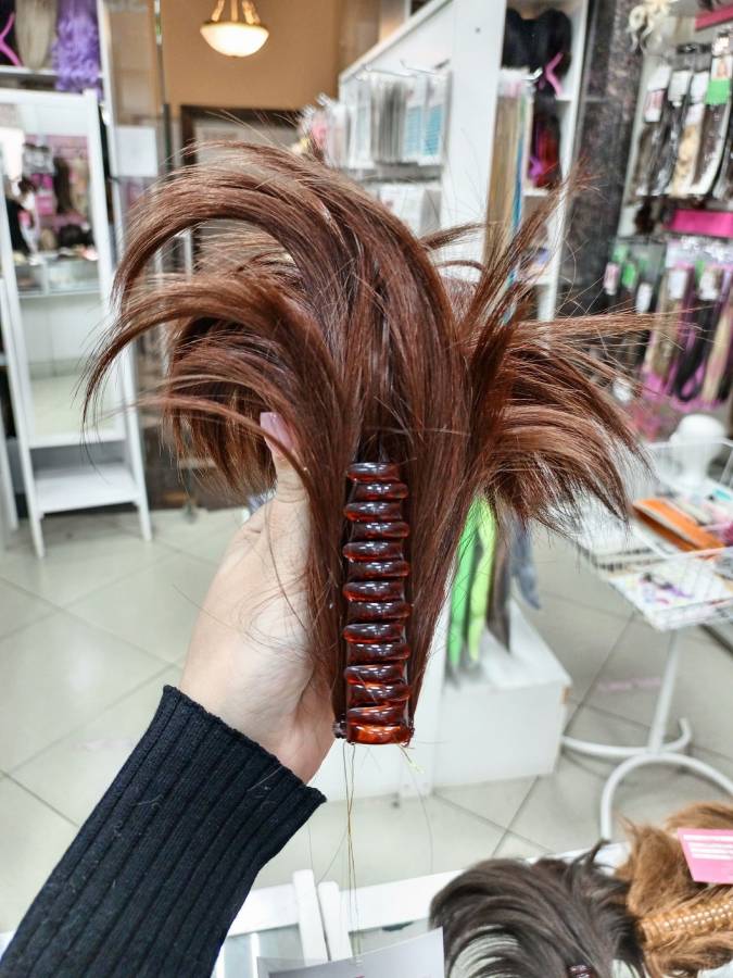 Фото Хвост фонтан на крабе цвет 33.0 красное дерево - магазин  "Домик Принцессы"