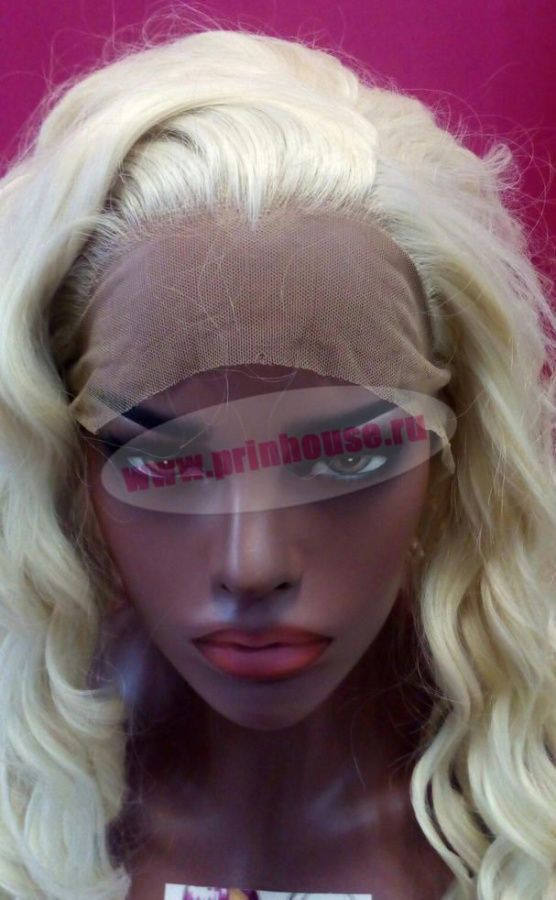 Фото Парик локоны на сетке из искусственных волос цвет 613 блонд TUTU PRINCESS - магазин  "Домик Принцессы"