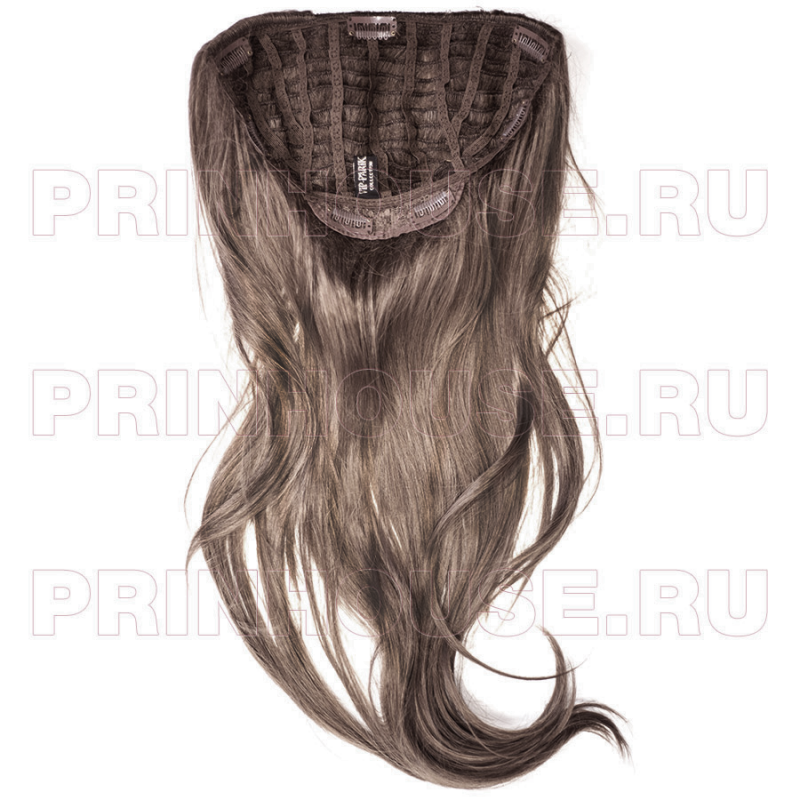 Фото Накладка из искусственных термо волос цвет 10 светлый шоколад 60см прямые - магазин  "Домик Принцессы"