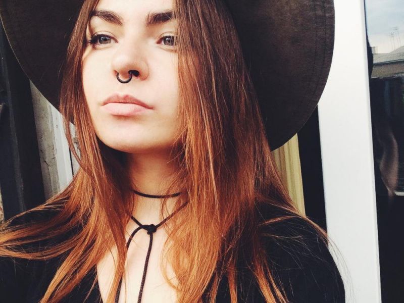 Фото Септум пирсинг-обманка минималистичный черный - магазин  "Домик Принцессы"