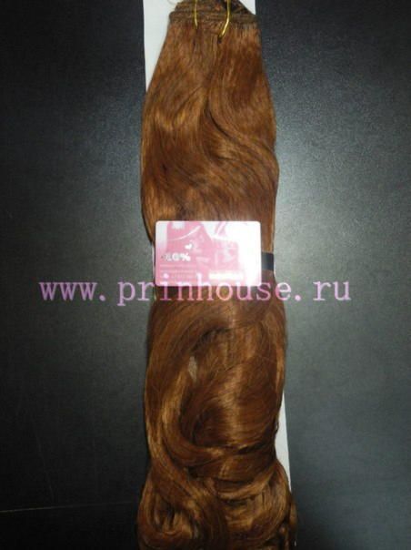 Фото Искусственные волосы на заколках локоны цвет ярко рыжий 131О - магазин  "Домик Принцессы"