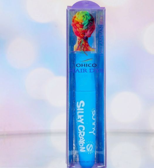 Фото Мелок для волос в форме карандаша сочный голубой, 1шт - магазин  "Домик Принцессы"