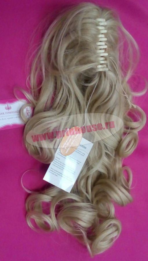 Фото Хвост на крабе из искусственных волос термо цвет 26 - магазин  "Домик Принцессы"