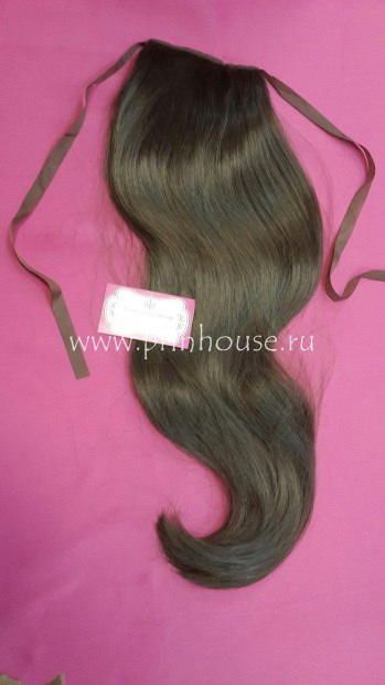 Фото Накладной искусственный хвост на ленте 65 см Цвет 10О русый славянский - магазин  "Домик Принцессы"