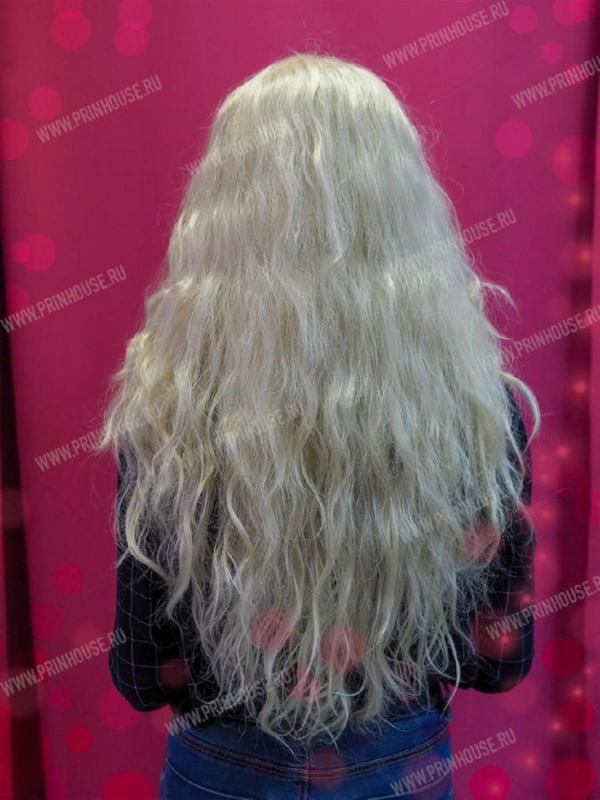 Фото Парик искусственный длинный локоны блонд - магазин  "Домик Принцессы"