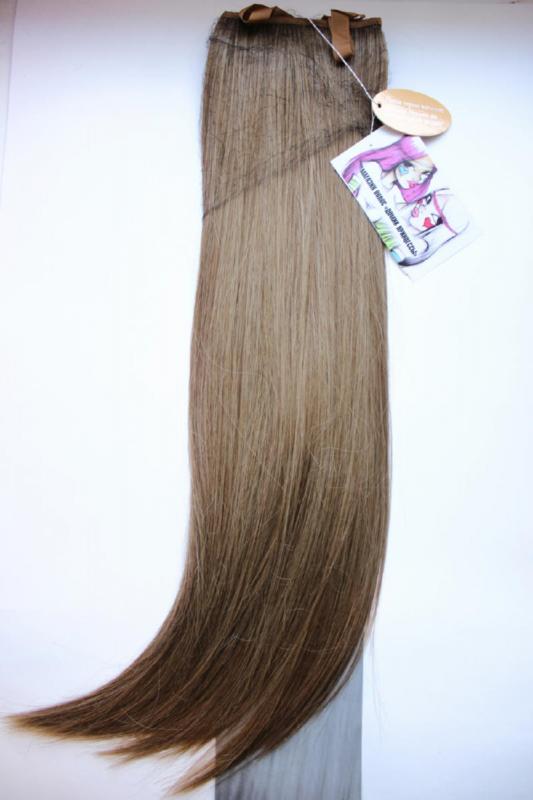 Фото Хвост на ленте термо арт.Stella цвет 10 натуральный русый - магазин  "Домик Принцессы"