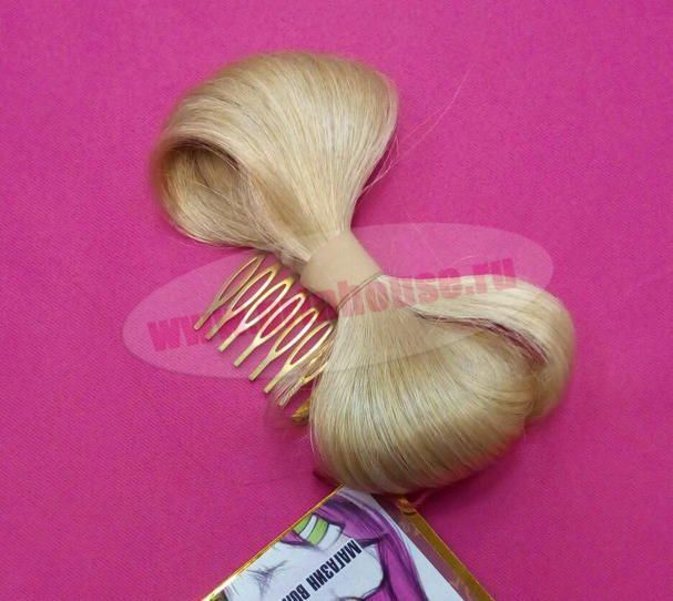Фото Бант из волос на заколке "Леди Гага" цвет №26 - магазин  "Домик Принцессы"