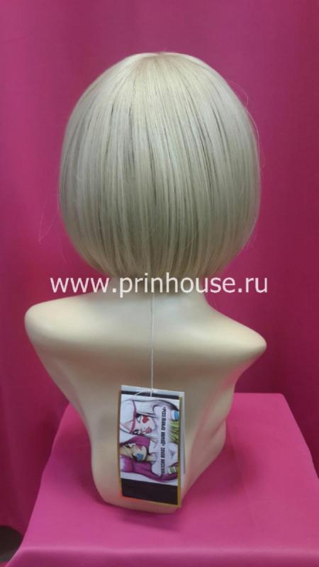 Фото Парик стрижка каре до плеч с челкой яркий блонд #122 - магазин  "Домик Принцессы"