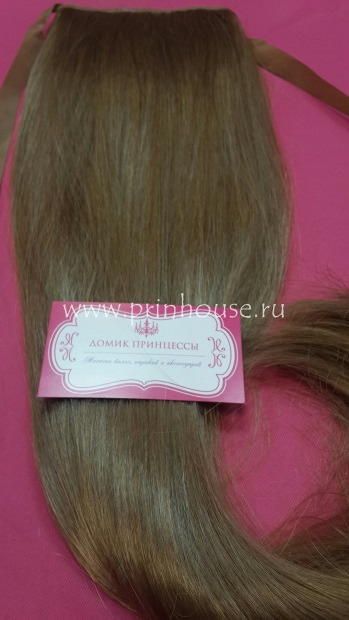 Фото Накладной искусственный хвост на ленте 65 см 15О медовый песочный - магазин  "Домик Принцессы"