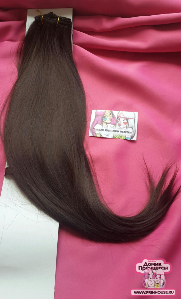 Фото Волосы на заколках искусственные 8 лент термо цвет 2SP33 длина 60 см - магазин  "Домик Принцессы"