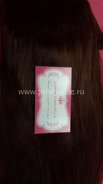 Фото Накладной искусственный хвост на ленте 65 см Цвет 33АО красное дерево - магазин  "Домик Принцессы"