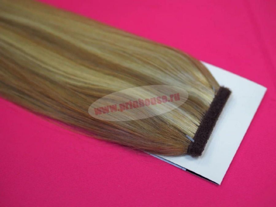 Фото Накладной хвост из натуральных волос на ленте 53cм цвет p16/60A - магазин  "Домик Принцессы"