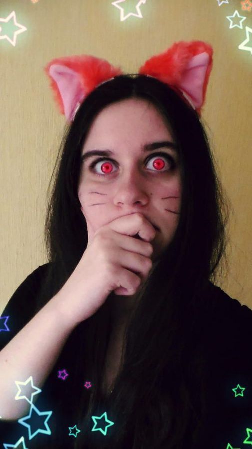 Фото Меховые ушки на ободке красные - магазин  "Домик Принцессы"