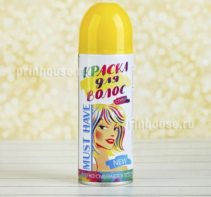 Фото Спрей для волос 250 мл цвет жёлтый - магазин  "Домик Принцессы"
