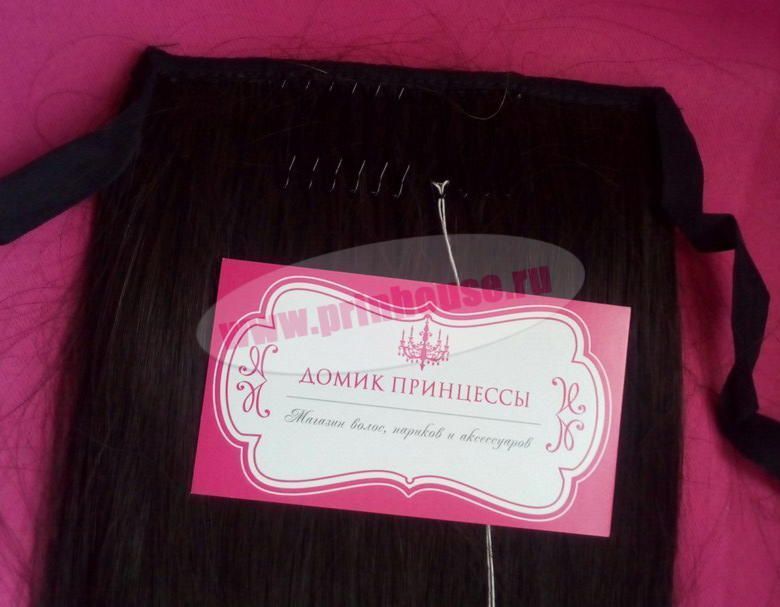 Фото Хвост на ленте термо цвет 4О шоколад - магазин  "Домик Принцессы"