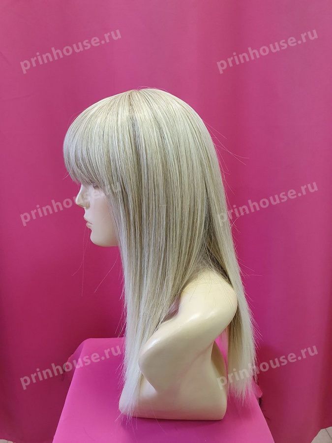 Фото Парик термо средней длины с челкой блонд 15bt613 - магазин  "Домик Принцессы"