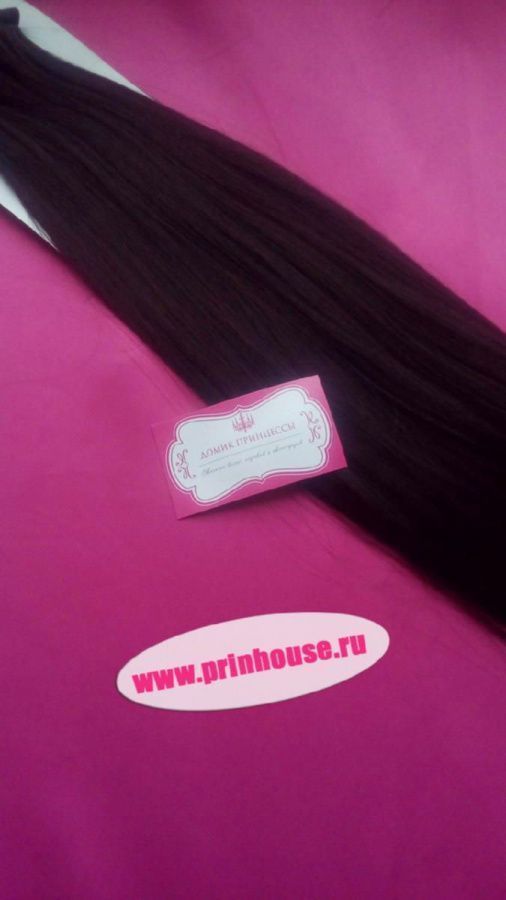 Фото Волосы на заколках искусственные 8 лент термо цвет V7 вишневый длина 60см - магазин  "Домик Принцессы"