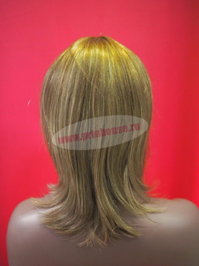 Фото Натуральный парик стрижка с челкой цвет L12/26 - магазин  "Домик Принцессы"