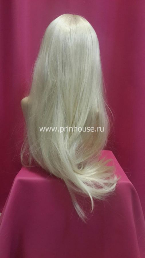 Фото Парик супер яркая блондинка волнистый с челкой #613 - магазин  "Домик Принцессы"